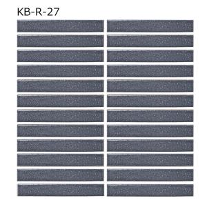 名古屋モザイク 華窯ボーダー KB-M-14 シート販売 144×19ボーダー