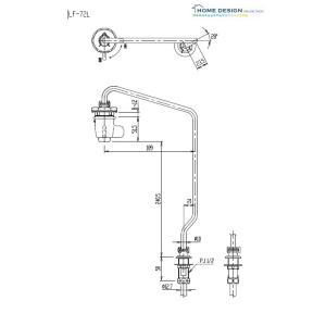 LIXIL INAX 水洗金具 AWL-72、AWL-72A系用レバー式水栓部 LF-72L