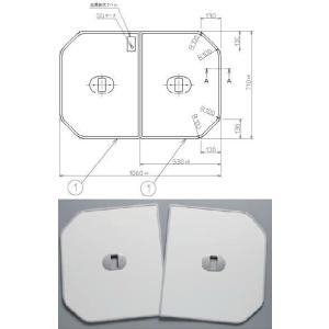 TOTO 1100&1150用組フタ(2枚) PCF1110R#NW1｜home-design