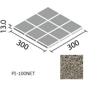 LIXIL(INAX) ピアッツア OXシリーズ 100mm角裏ネット張り PI-100NET/4｜home-design