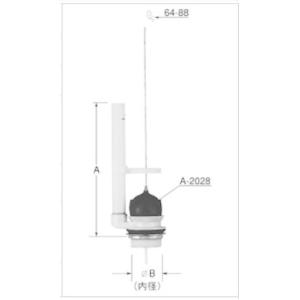 密結洗落しロータンク用フロート弁（防露用） TF-811C(225)