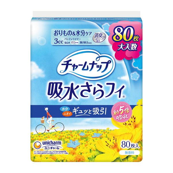 (あわせ買い1999円以上で送料お得)チャームナップ 吸水さらフィ 3cc 無香料 パンティライナー...