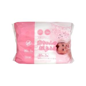 (あわせ買い1999円以上で送料お得)昭和紙工 ミセラ 赤ちゃんのおしりふき ピンク 80枚×3個入