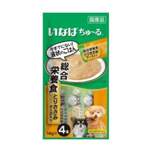 【あわせ買い1999円以上で送料お得】いなば ちゅ~る 総合栄養食 とりささみ チーズ入り 14g×4本｜home-life