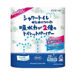 【あわせ買い1999円以上で送料お得】大王製紙 エリエール シャワートイレのためにつくった吸水力が2倍のトイレットペーパー ダブル 4ロール｜home-life