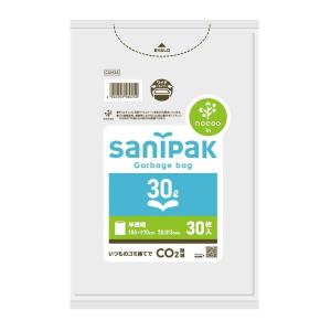 (あわせ買い1999円以上で送料お得)日本サニパック CUH34 NOCOO サニパック ポリ袋 半透明 30L 30枚入