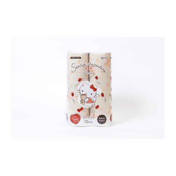 【あわせ買い1999円以上で送料お得】丸富製紙 サンリオ キャラクターズ ナチュラル 12ロール  ...