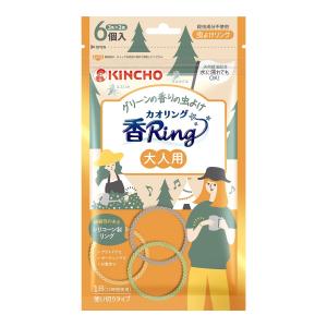 【あわせ買い1999円以上で送料お得】大日本除虫菊 キンチョー 虫よけ カオリング 大人用 6個入｜home-life