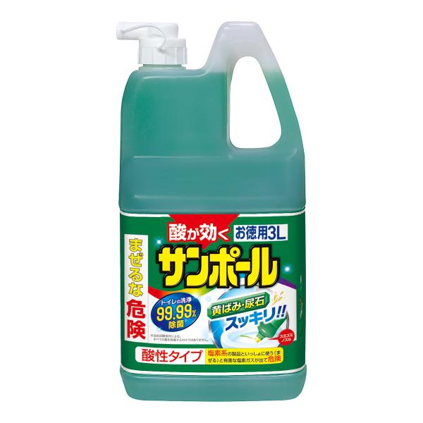 【あわせ買い1999円以上で送料お得】大日本除虫菊 キンチョー サンポールV 3L トイレ用 強力洗...