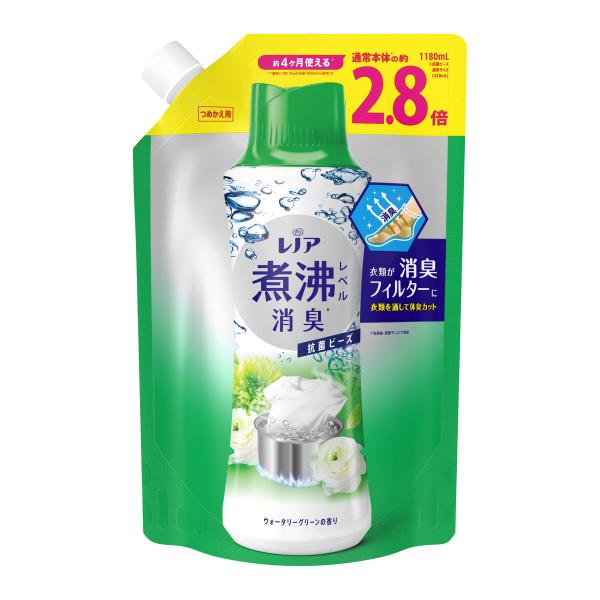 【あわせ買い1999円以上で送料お得】P&amp;G レノア 煮沸レベル 消臭 抗菌ビーズ ウォータリーグリ...