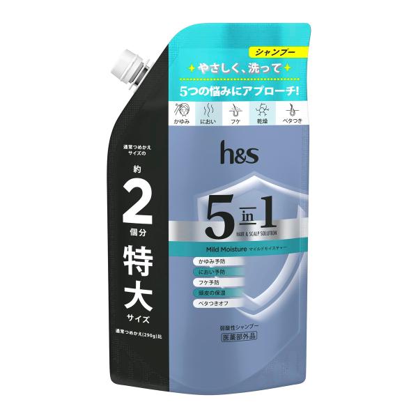 【あわせ買い1999円以上で送料お得】P&amp;G h&amp;s エイチアンドエス 5in1 マイルドモイスチャ...