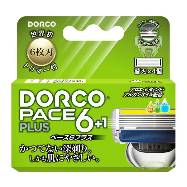 【あわせ買い1999円以上で送料お得】ドルコ PACE6Plus 替刃 4個入