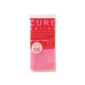 【あわせ買い1999円以上で送料お得】オーエ CURE2 ナイロンタオル ふつう ピンク 1枚｜home-life