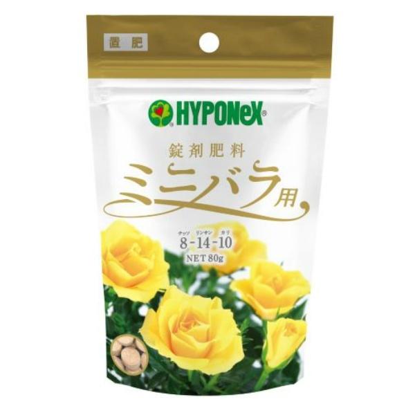 (送料お得・まとめ買い×10個セット) (ハイポネックス)錠剤肥料 ミニバラ用 80g