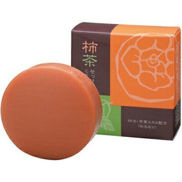 (送料お得・まとめ買い×12個セット)ちのしお社 柿茶石けん(内容量:80G)