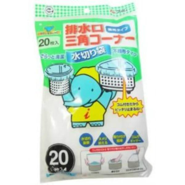 【送料お得・まとめ買い×24個セット】アイム 水切りそうじっこ 排水口三角コーナー兼用 不織布タイプ...