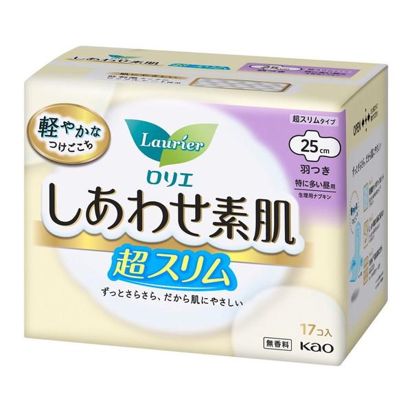 【あわせ買い1999円以上で送料お得】花王 ロリエ しあわせ素肌 超スリム 特に多い昼用 羽つき 1...