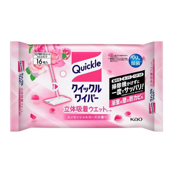 【あわせ買い1999円以上で送料お得】花王 クイックルワイパー 立体吸着ウエット エッセンシャルロー...