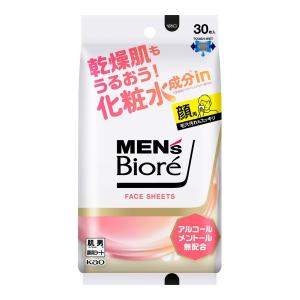 (あわせ買い1999円以上で送料お得)花王 メンズビオレ フェイスシート 化粧水成分in マイルドフローラルの香り 30枚入｜ホームライフ ヤフー店