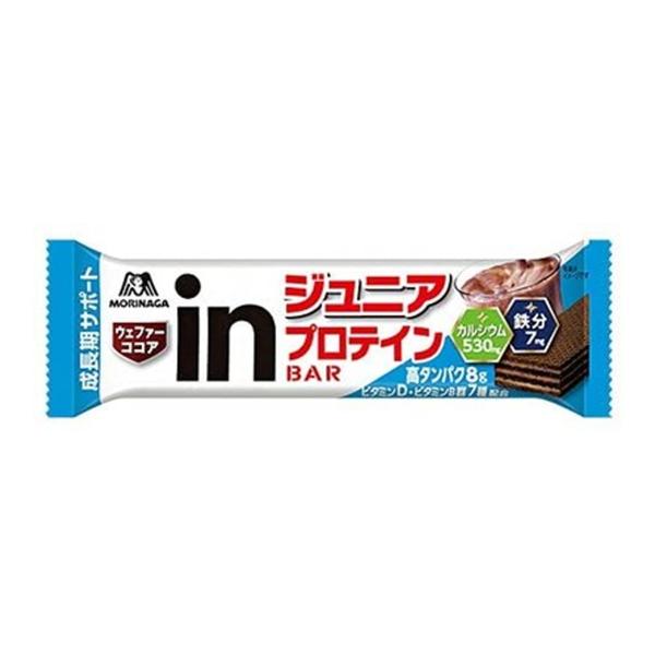 【あわせ買い1999円以上で送料お得】森永製菓 inバー ジュニア プロテイン ココア