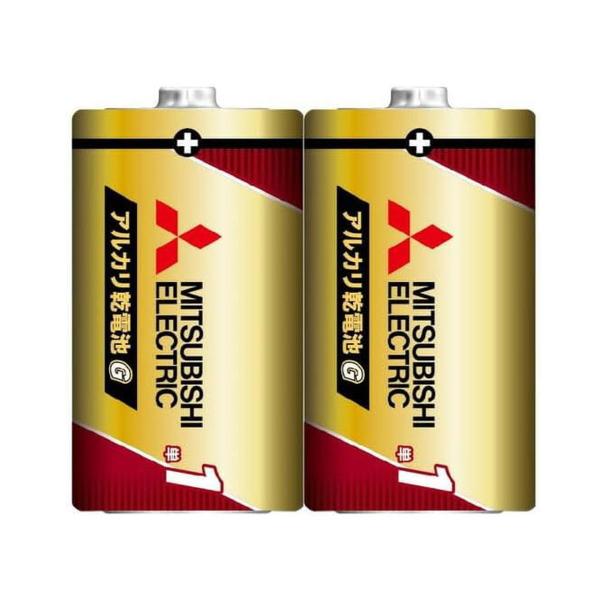 (あわせ買い1999円以上で送料お得)三菱電機 MITSUBISHI アルカリ乾電池G 単1型 2本...