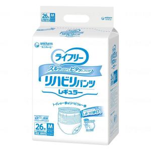 【あわせ買い1999円以上で送料お得】ユニ・チャーム ライフリー リハビリパンツ レギュラー Mサイズ 26枚入 大人用紙おむつ 介護用品｜home-life