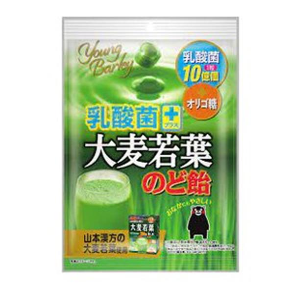 【あわせ買い1999円以上で送料お得】中部薬品工業 大麦若葉 のど飴 クマモン 120g