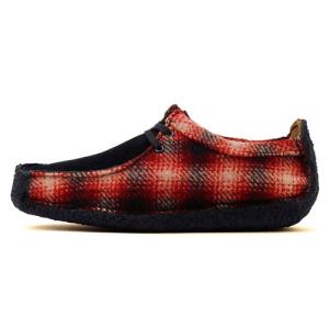Clarks（クラークス） ナタリー メンズ レッド コンビ スエード