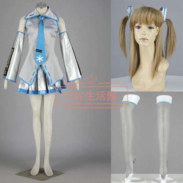 Vocaloid  ボーカロイド  雪ミク コスプレ衣装 コスチューム 演出服 アニメ ゲーム ハロ...