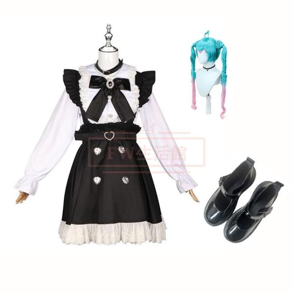 VOCALOID 初音ミク コスプレ衣装 ウィッグ 靴 コスチューム 演出服 アニメ ゲーム ハロウ...