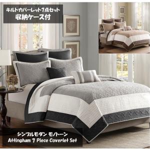 ベッドカバー キルト3点セット エレガント柄 フルサイズ Grey 楽天市場】ベッドカバー 単品 キルティング ベッドカバー マルチカバー