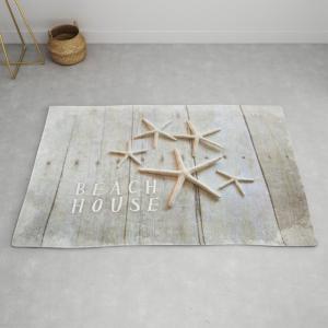 ラグ ラグマット カーペット リビングマット おしゃれ M：約90cm × 約145cm beach house by Sylvia Cook Photography ソサエティシックス Society6｜homecoordinate