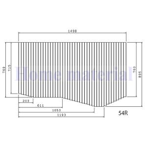 お風呂のふた TOCLAS トクラス  (旧ヤマハ）36R （ 品番 ） BFPFTAA100A0 (品番変更 GB10010698 ) 代替品 54R 風呂ふた 巻きふた 巻きフタ｜homematerial