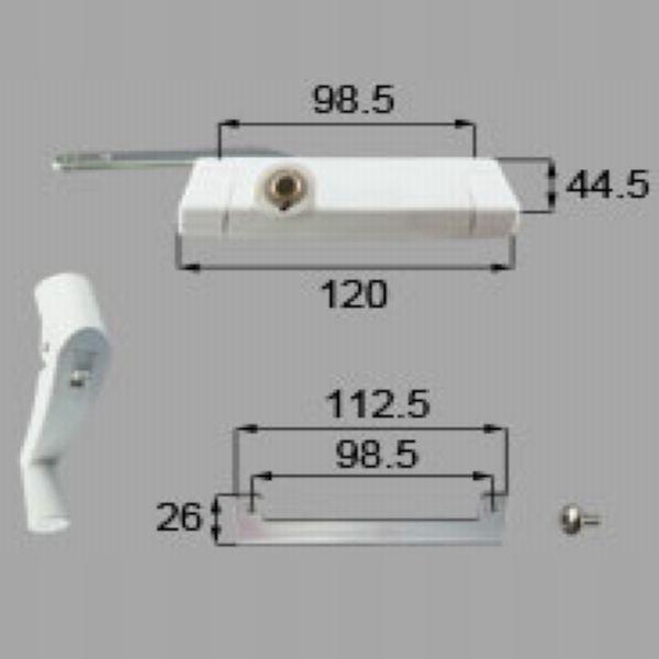 送料込み LIXIL 新日軽 出窓 オペレーターハンドル □ 8SK1527R 1個