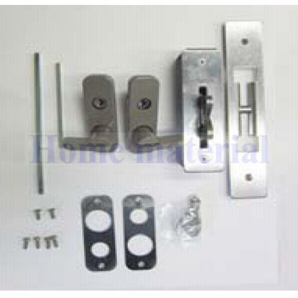 四国化成 エクステリア 補修部品 錠金具 アコーディオン門扉用 交換用ツインラッチ錠セット (簡易シ...