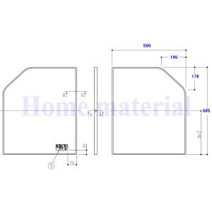 TOTO □特注 受注生産品 お風呂のふた 風呂ふた 組み合わせ式 組みふた