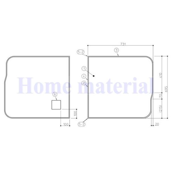 お風呂のふた TOTO 風呂ふた 2枚割りフタ HD160 スクエアラクかる2枚 AFKKS8004...