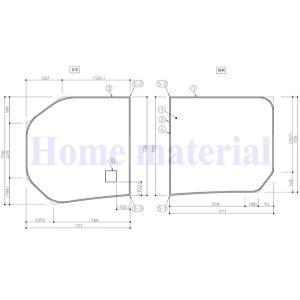 TOTO お風呂のふた 風呂ふた 2枚割りフタ HD160 ラウンドラクかる 2枚