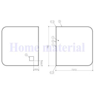TOTO お風呂のふた 風呂ふた 2枚割りフタ HB160DOP ラクかる2枚