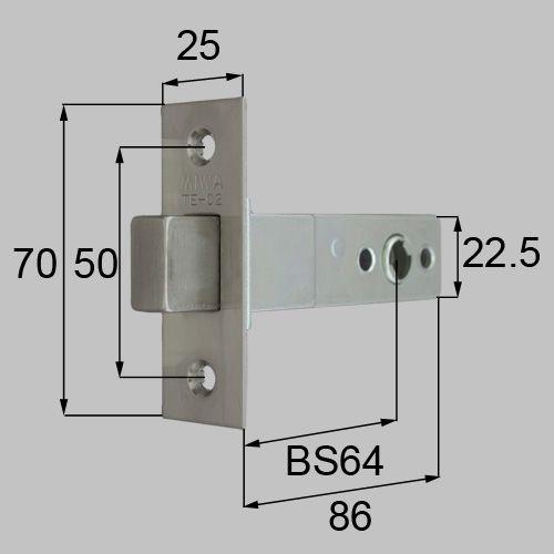 LIXIL リクシル トステム 玄関ドア 箱錠 サブ箱錠 商品コード AZWZ754 ベルモント ラ...
