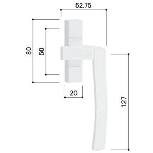 送料無料 YKK カムラッチハンドル（外観左吊元用） HH2K31727 部品カラー名 CH：ステン｜homematerial