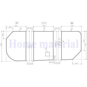 TOTO お風呂のふた 風呂ふた 3枚割りフタ HD160 ラウンドラクかる 3枚