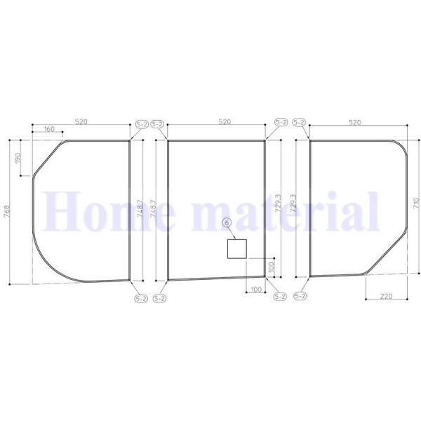 送料無料 お風呂のふた TOTO 風呂ふた 3枚割りフタ HD165STP ラクかる3枚 EKK80...