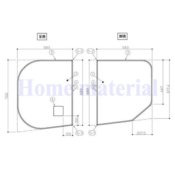 お風呂のふた TOTO 風呂ふた ラウンド浴槽向け断熱ふろふた 組みふた EKK80042WR (代...