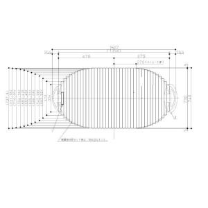 送料無料 お風呂のふた TOTO 風呂ふた シャッター式 巻きふた 外寸：1507×740mm EKK81002W1（品番変更 EKK81002W4） トト｜homematerial