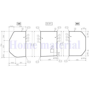 TOTO お風呂のふた 風呂ふた 断熱2枚割りフタ（1600） 組みふた 外寸