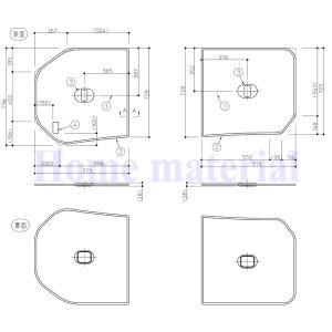 TOTO お風呂のふた 風呂ふた 組みふた バスルーム 一般浴槽用 2枚割り