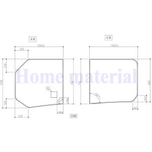TOTO お風呂のふた 風呂ふた 2枚割りフタ KG165STP ラクかる2枚