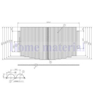 お風呂のふた ＴＯＴＯ 風呂ふた シャッター式 巻きふ 7 の後継品 6608 TOTO 送料無料 お風呂のふた 風呂ふた 軽量シャッター式 巻き