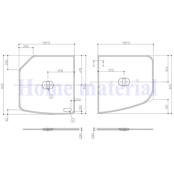 お風呂のふた TOTO 風呂ふた 組み合わせ式 組みふた ST 2枚風呂フタ EKK81111WL ...